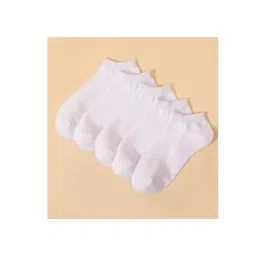 SKI Stylish Fashionable Latest Men And Women Socks pack of 3 White image 1