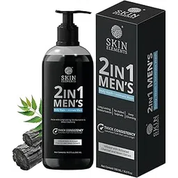 Skin Elements 2-in-1 Body & Intimate Wash for Men | Daily Refreshing Cleanser with Natural Goodness of charcoal & Neem extracts | Thicker Consistency | Long Lasting Freshness | pH Balanced Gentle Body Wash | 500 ml-picture-20
