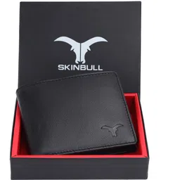 skinbull Men Casual Black Genuine Leather RFID Wallet-picture-12
