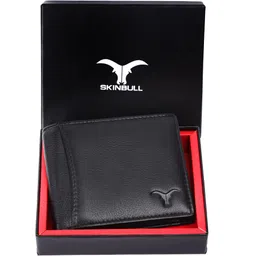 skinbull Men Casual, Formal Black Genuine Leather RFID Wallet-picture-10