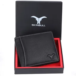 skinbull Men Casual, Trendy, Evening/Party, Formal Black Genuine Leather RFID Wallet-picture-14