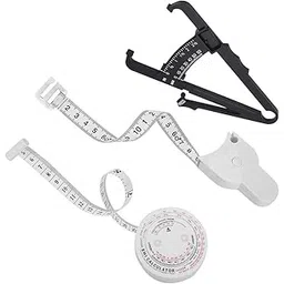 Skinfold Calipers, Body Fat Caliper BMI Measuring Tool Body Fat Tester Retractable Waist Measuring Tape Caliper-picture-25