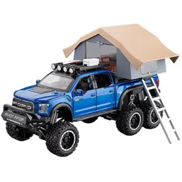 skstore Raptor House 1:24 Metal Die Cast Car With Open Door, Light Sound For Kid-picture-18