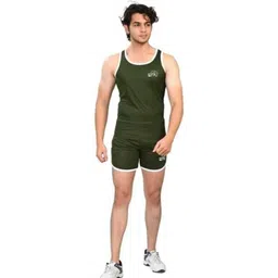 skus Self Design Men Khaki Running Shorts-picture-18