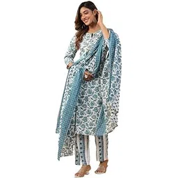 SKY FAB Women Rayon Blend Maternity and Feeding Kurta Pant Set and Dupatta with Invisible Zip-picture-23
