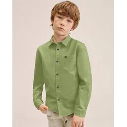 sky pearl Boys Regular Fit Shirt with Patch Pocket-picture-43