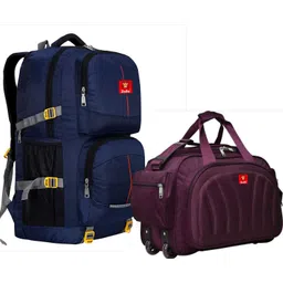 sky spirit Rucksack Backpack and Duffel Bag With Wheels Combo Pack of 2 For men and women Rucksack - 50 L-picture-16