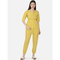 SkyaSia Striped Pure Cotton Top With Trouser-picture-38