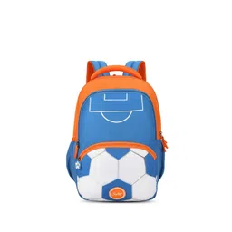Skybags Buddy Plus 03 Football Printed Orange & Blue School Backpack-picture-54