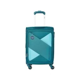 Skybags Converge Plus Blue Color Block Soft Cabin Trolley Bag - 37.5 cm-picture-23