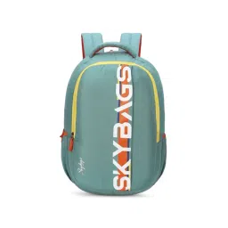 Skybags Grad 02 Green Polyester Printed Laptop Backpack - 30 Ltrs-image-0
