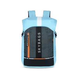 Skybags Grad Pro 04 Teal Polyester Printed Laptop Backpack - 25 Ltrs-image-15