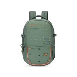 Skybags Nextra Dark Green Polyester Printed Laptop Backpack - 28 Ltrs-picture-13