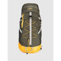 Skybags Unisex Colourblocked & Brand Logo Print Vertex Band Rucksack With Rain Cover-picture-37