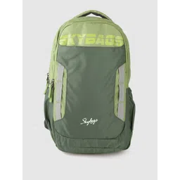 Skybags Unisex Green Brand Logo Print Backpack-picture-34