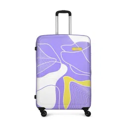Skybags Violet Paradise Printed Large Checked Luggage-picture-45