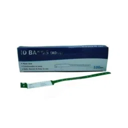 Skybound Vinyl Green ID Band for Hospital &a; Patient Identification (Pack of 100)-picture-36