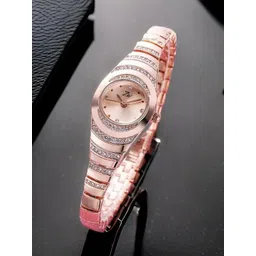 Skylark Girls Embellished Dial & Bracelet Style Straps Analogue Watch Y_fan-roseGold-Girls-picture-10