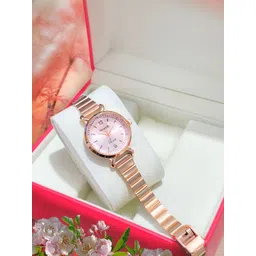 Skylark Women Stainless Steel Bracelet Style Straps Analogue Watch Laser_peach_girls_1-picture-29