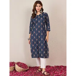 Skylee Pop Women Floral Printed Floral Kurta-picture-36