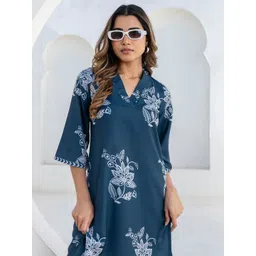 Skylee Pop Women Floral Printed Kurta with Trouser-picture-27