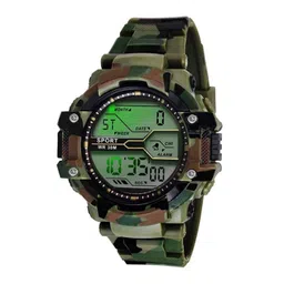 SKYLOFTS Boys Dial & Textured Straps Digital Automatic Watch 12_digital_army__green-picture-39