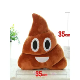 SKYLOFTS Brown Poop Cushion Pillow Stuffed Soft Toy image 3