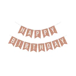 Skylofts Happy Birthday Party Banner - Gold image 3