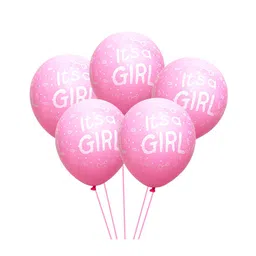 Skylofts Its A Girl Balloons For Baby Shower Set Of 25 - Pink-picture-25
