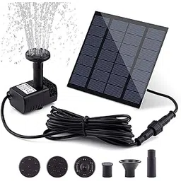 Skypearll Solar Panel Water Fountain, New Upgrade 1.8w Water Pump For Bird Bath, Outdoor Small Pond, Patio, Garden Pool, Aquarium And Fish Tank-picture-29