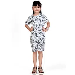 SKYTERIA Unisex Kids Printed T-shirt with Shorts-picture-37