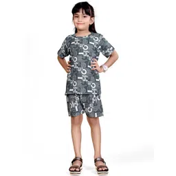 SKYTERIA Unisex Kids Sop Green Printed Basic Jumpsuit-picture-10