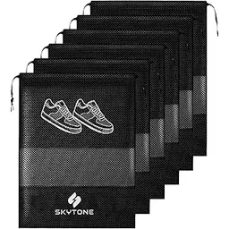 skytone Shoe Bag for Travel & Storage Travel Organizer for Women & Men Travel Accessories Shoe Organizer Shoe Bags Pouches Travel Shoe Cover for Travelling Travel Essentials (Pack of 3)-picture-44