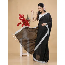 SLAGHA Solid Taant Saree-picture-20