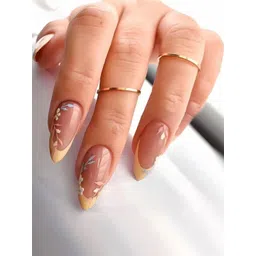 SLAY ON Nails 24 Pieces Yellow Almond Tip Press On Nails - Yellow-picture-18