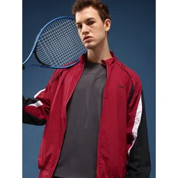 Slazenger Colourblocked Mock Collar Sporty Jacket With Piping Detail-picture-10