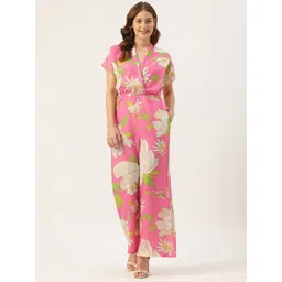 Sleek Italia Basic Short Sleeves Waist Tie-Ups Jumpsuit-picture-31