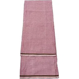 sleek silk For Men's Dull Lungi Mundu Dhoti Pink Plain Lungi, For All Season-picture-21