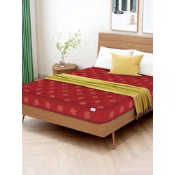 SLEEP SPA Maroon & Beige Quilted Soft Bounce Premium Orthopedic Single Mattress-picture-28