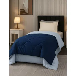 Sleeping Owls Blue & Navy Blue AC Room 150 GSM Comforter-picture-39