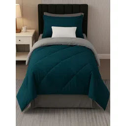 Sleeping Owls Teal & Teal AC Room 150 GSM Comforter-picture-10