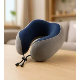 sleepsia Grey and Blue Travel U Shaped Pillow-picture-32