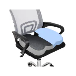 SLEEPSIA Orthopedic U-Shape Gel Memory Foam Coccyx Seat Cushion For Tailbone Pain (Black & Grey)-picture-13