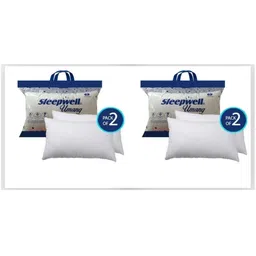 sleepwell Microfibre Solid Sleeping Pillow Pack of 4-picture-14