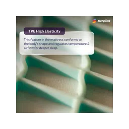 Sleepwell White Quilted Europedic Pro Grid Queen Size Mattress image 4