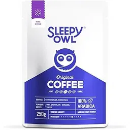 Sleepy Owl Original Ground Coffee | Fine Grind Coffee | Moka Pot, Home Espresso | Medium Roast | 100% Arabica | Freshly Roasted & Ground | 250g | Directly Sourced From Chikmagalur-picture-29