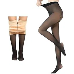 sleepy wardrobe Stockings for Women, Winter Thermal Women Fleece Leggings for Girls, Ultimate Warm Fleece Leggings for Women, Winter Tights, Free Size-picture-51