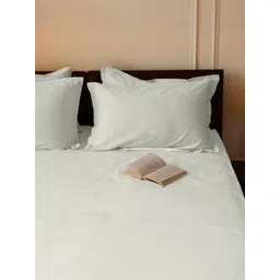 SleepyCat Teal 300 TC Pure Cotton King Bedsheet Set 1.98m x 1.82m-picture-12