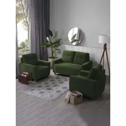 Sleepyhead Yolo Avocado Green Fabric 2+1+1 Seater Sofa Set-picture-45