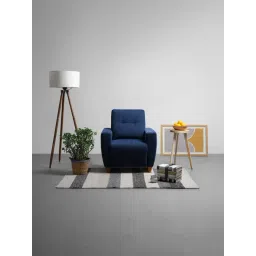 Sleepyhead Yolo Berry Blue Fabric 1 Seater Sofa-picture-23